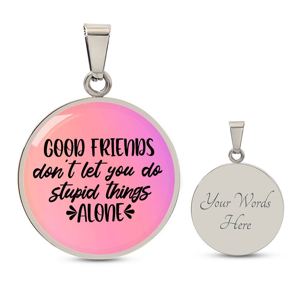 Friends Circle Necklace Personalized