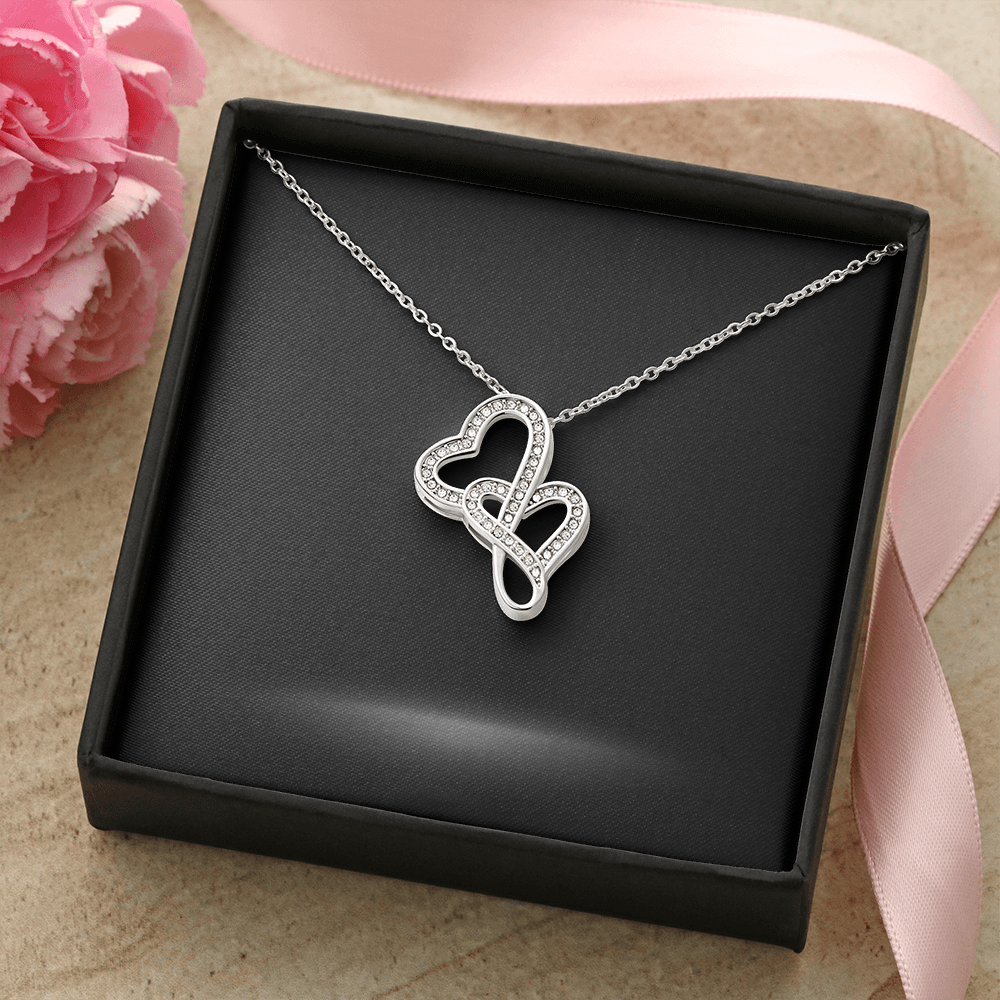 Heart to Heart Necklace with Personalized Message Card