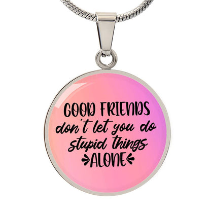 Friends Circle Necklace Personalized