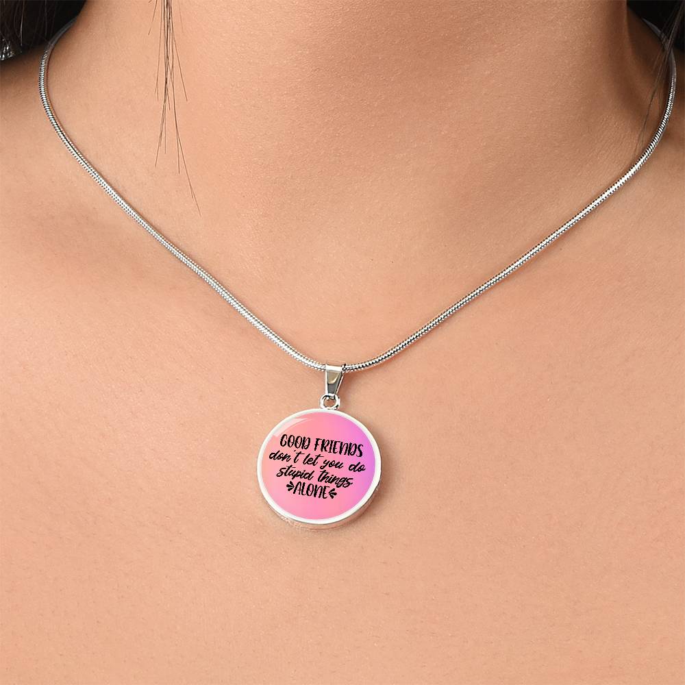 Friends Circle Necklace Personalized