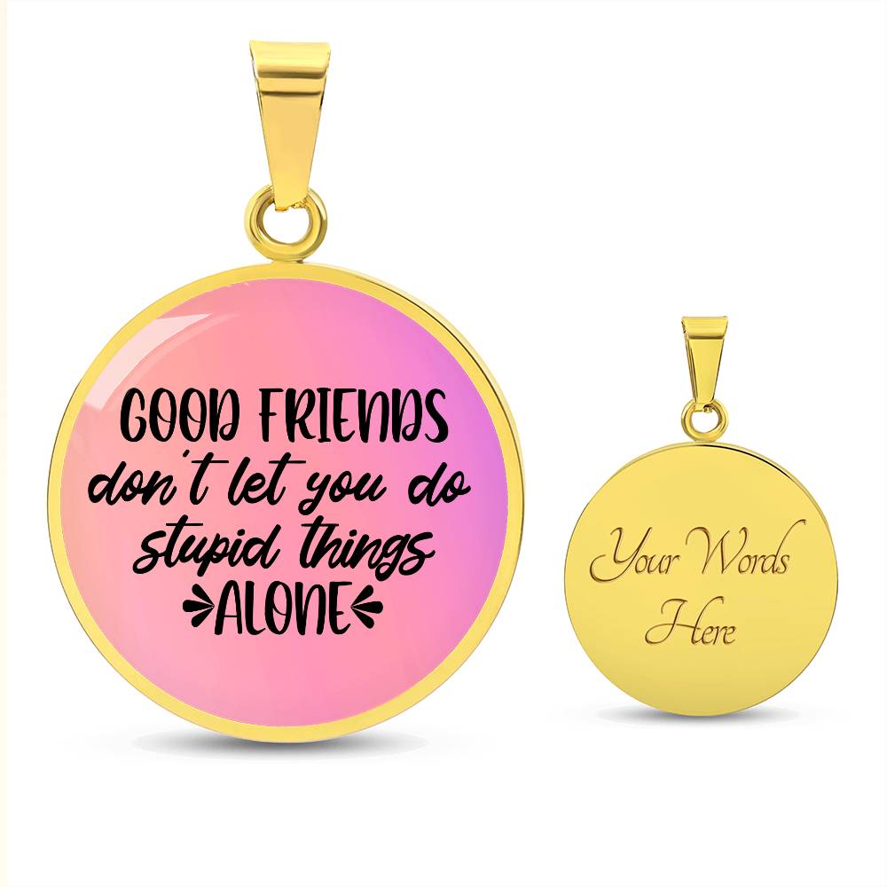 Friends Circle Necklace Personalized