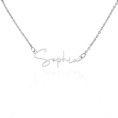 Name Signature Necklace