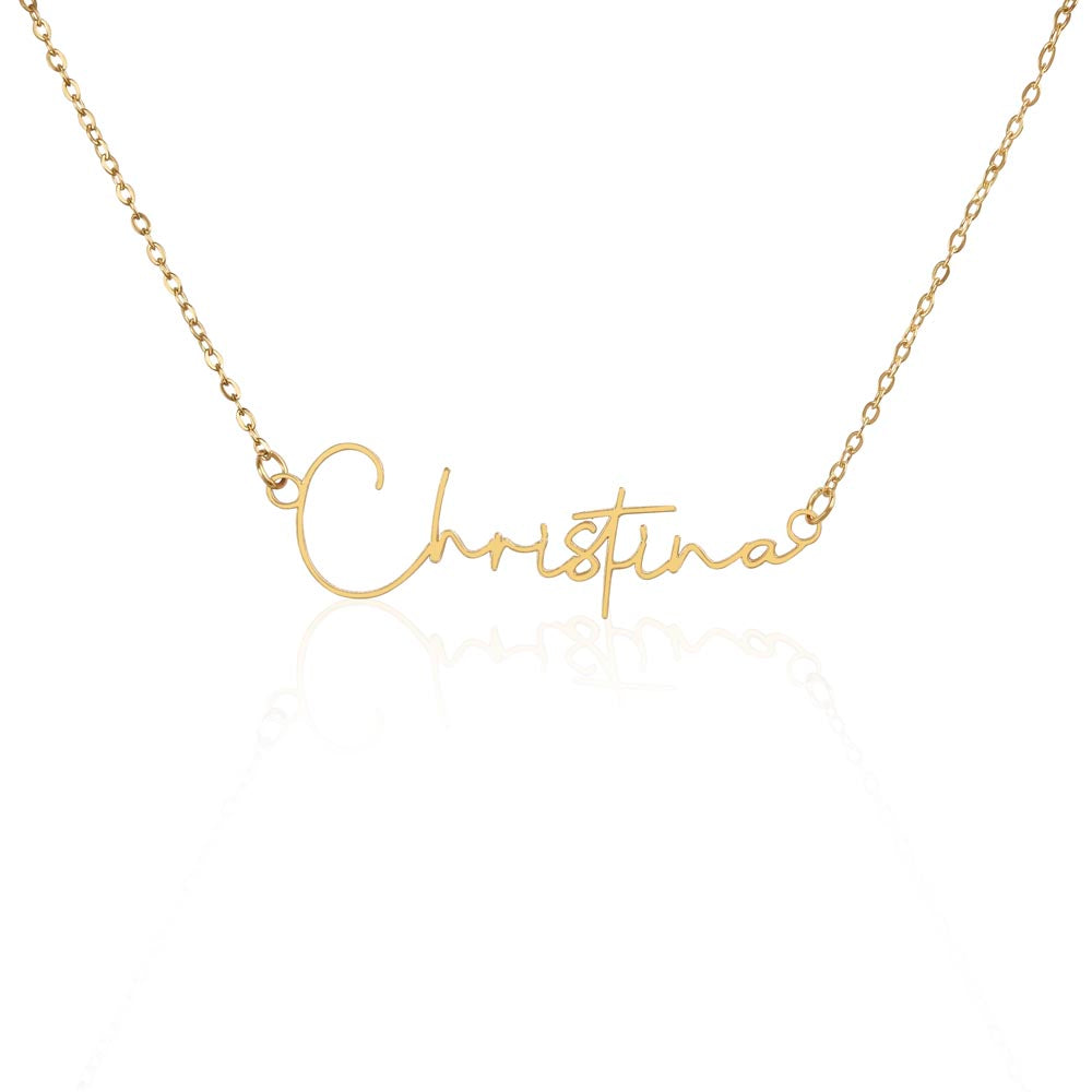 Name Signature Necklace