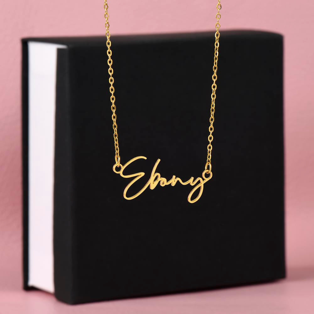 Name Signature Necklace