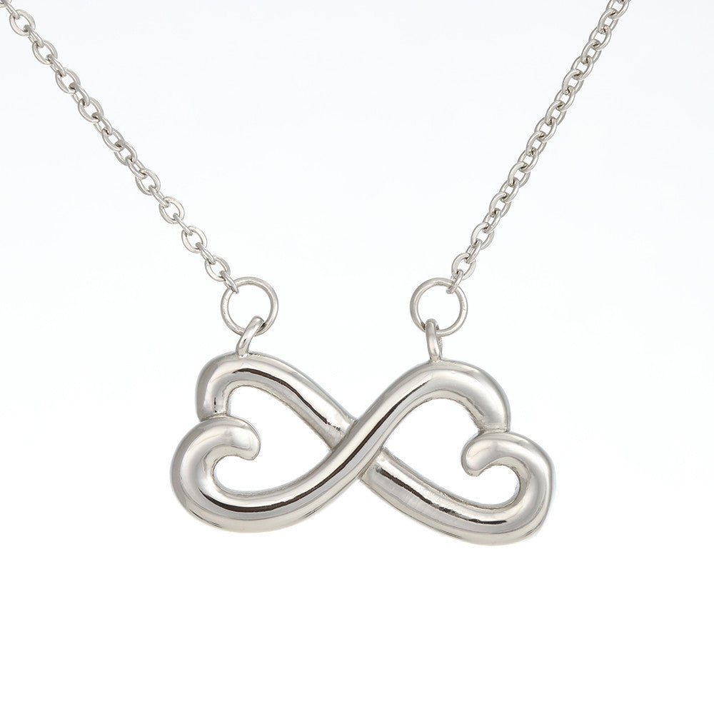 Infinity Love Necklace with Personalized Message Card