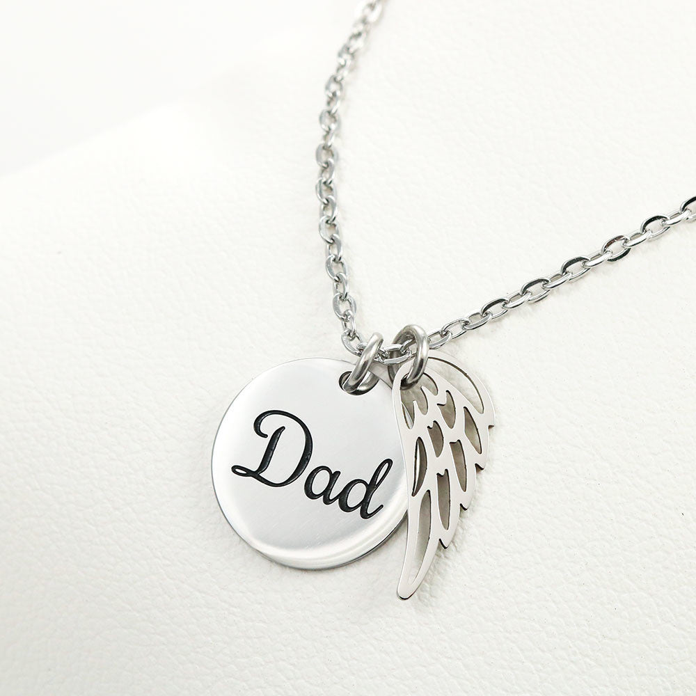 Dad Memorial Necklace and Personal Card