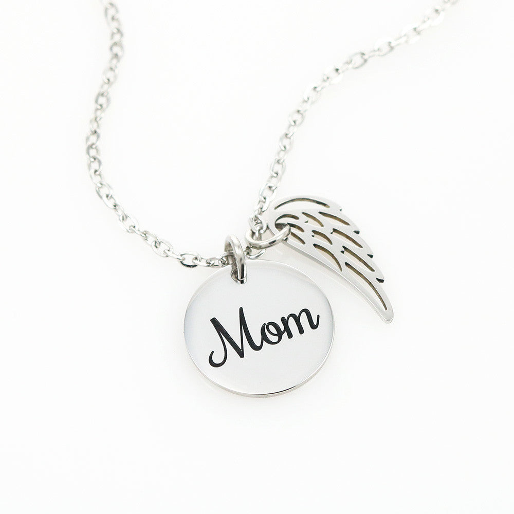 Mom Memorial Necklace and Personal Card