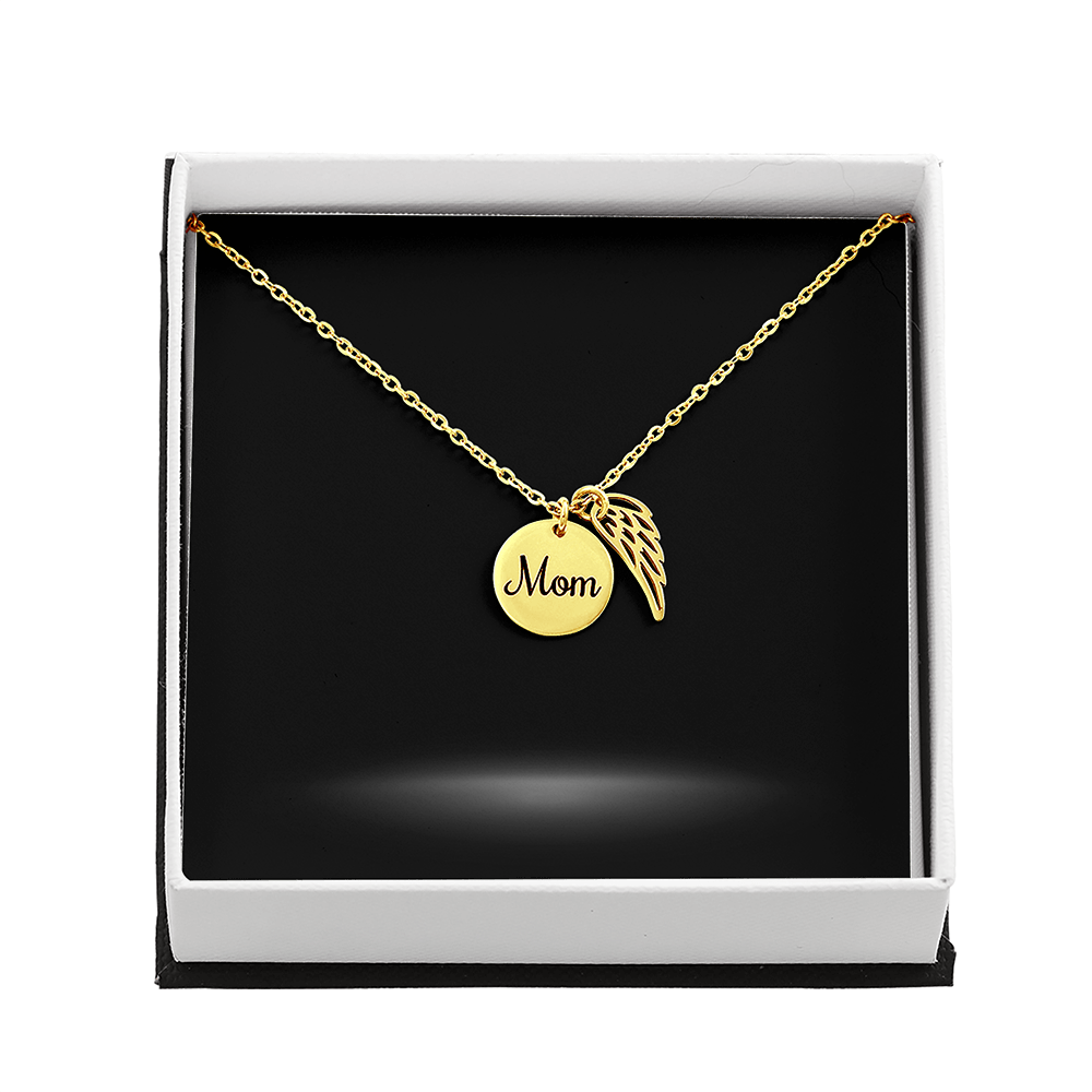 Mom Memorial Necklace and Personal Card