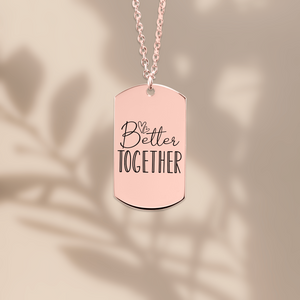 Tag Necklace - Fine Link