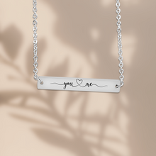 Load image into Gallery viewer, Horizontal Bar Necklace  - Fine Link
