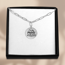 Load image into Gallery viewer, Coin Necklace - Paperclip Link
