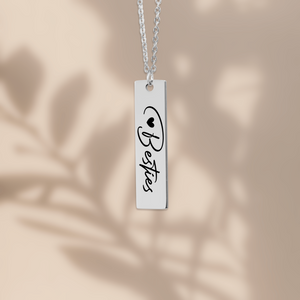 Vertical Bar Necklace  - Fine Link