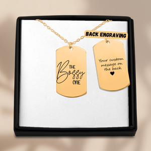 Tag Necklace - Fine Link