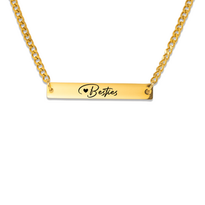 Bar Necklace - Cuban Link