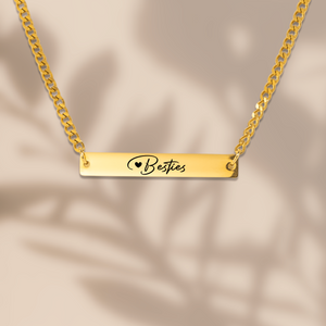 Bar Necklace - Cuban Link