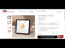 Load and play video in Gallery viewer, Heart Necklace - Fine Link
